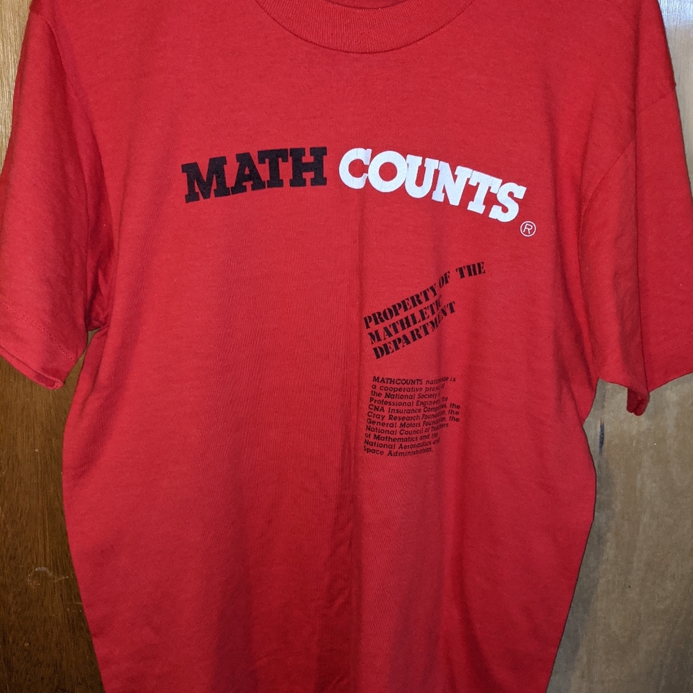 Vintage Mathlete shirt. 1990s